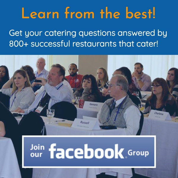 facebook group catering sales