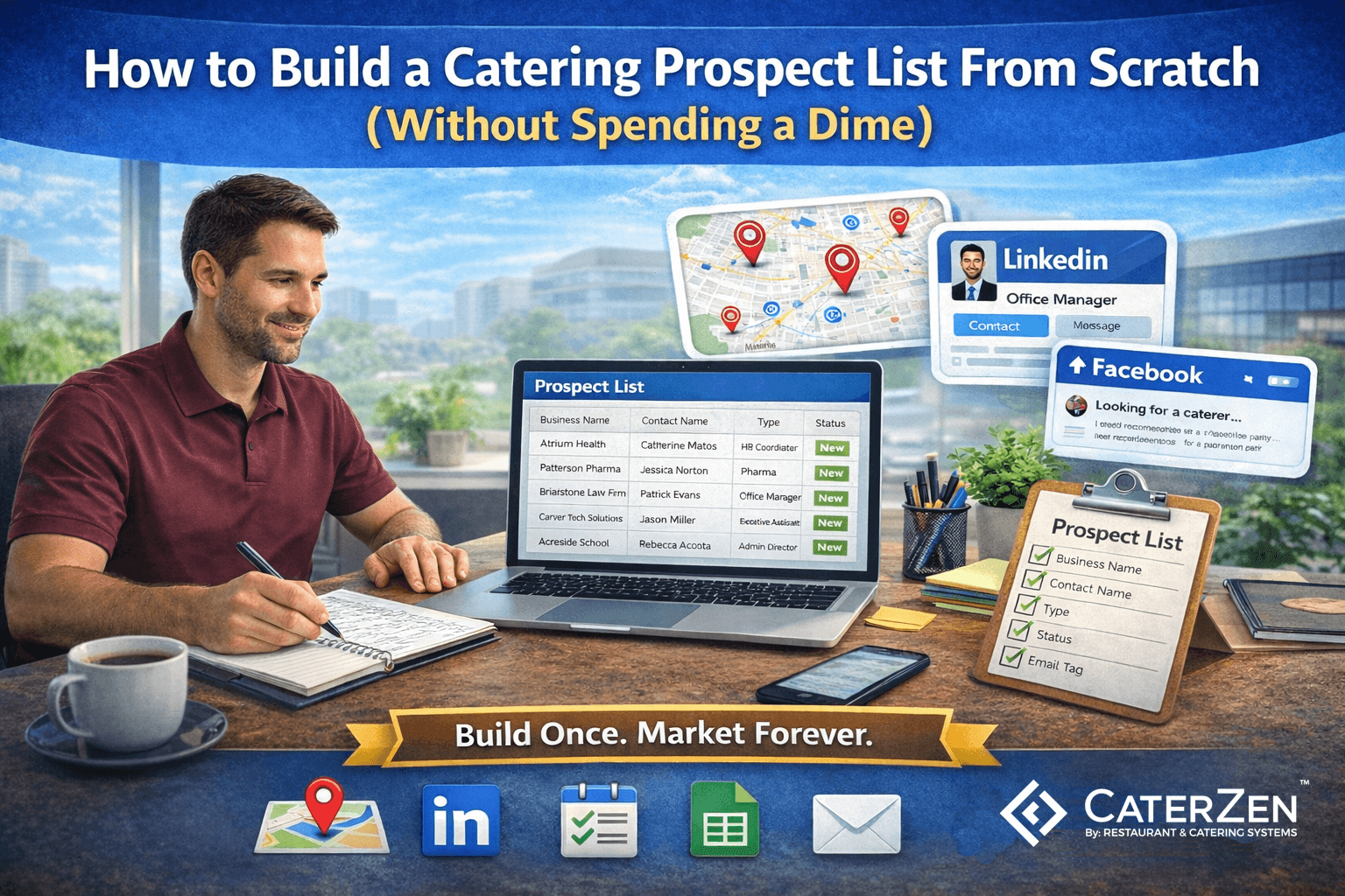 build a catering prospect list