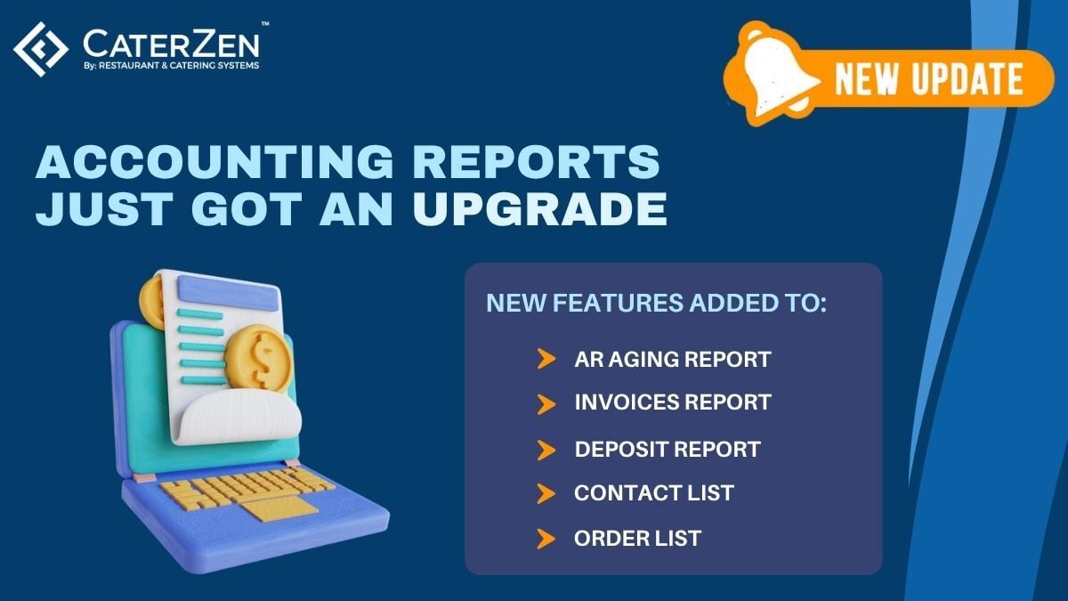 catering accounting report updates