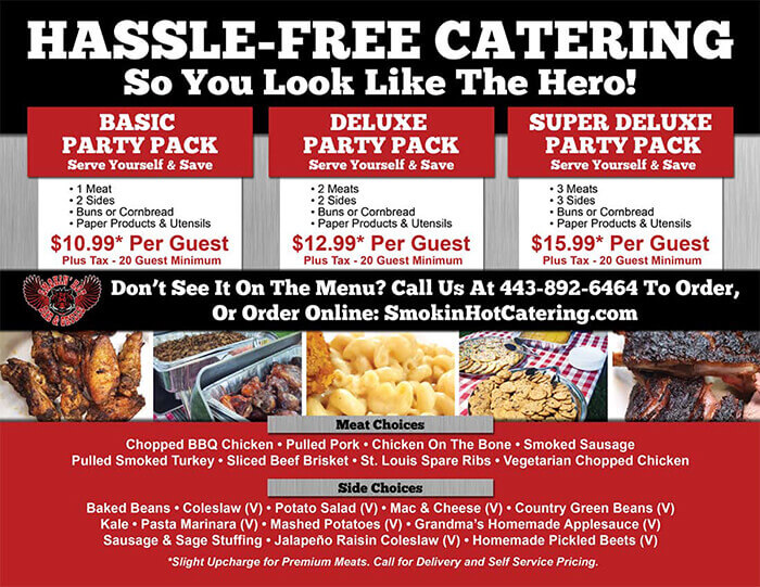catering menu sample