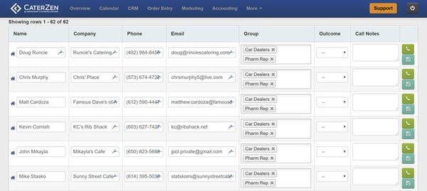 catering software voip system