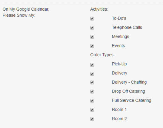 google calendar integration