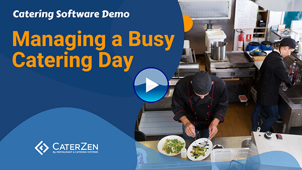 managing busy catering day video
