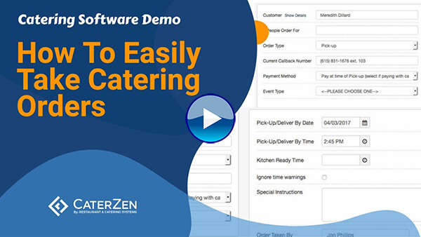 take catering orders video