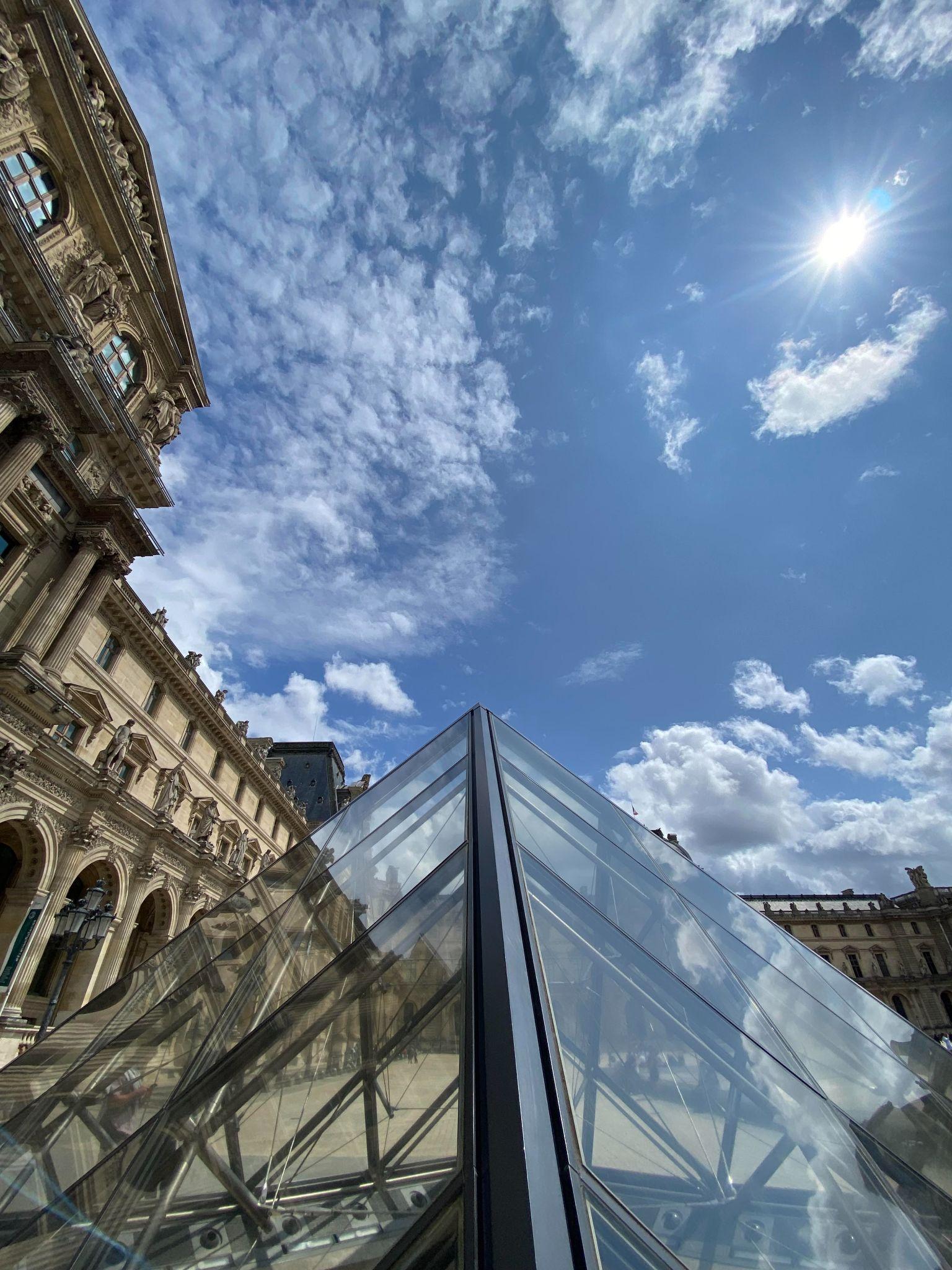 louvre from the heavens