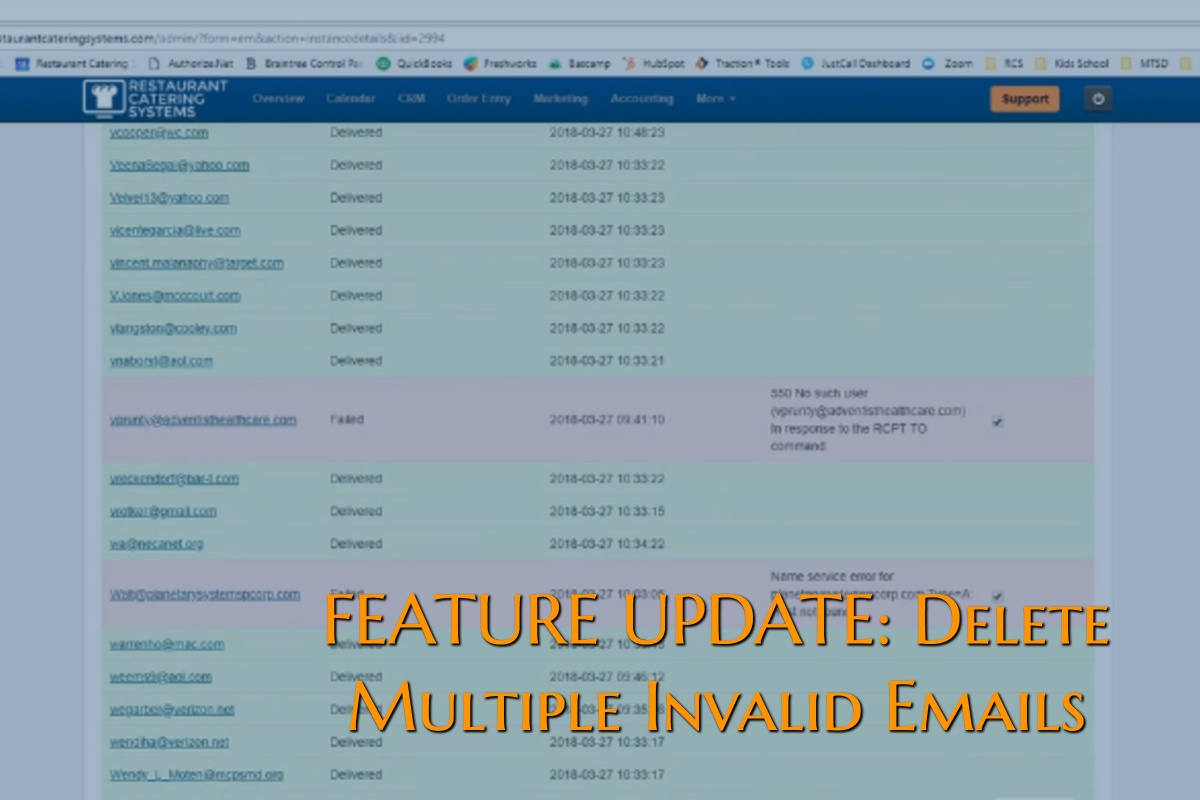 SOFTWARE FEATURE UPDATE Delete Multiple Invalid Email Addresses software-feature-update-delete-multiple-invalid-email-addresses