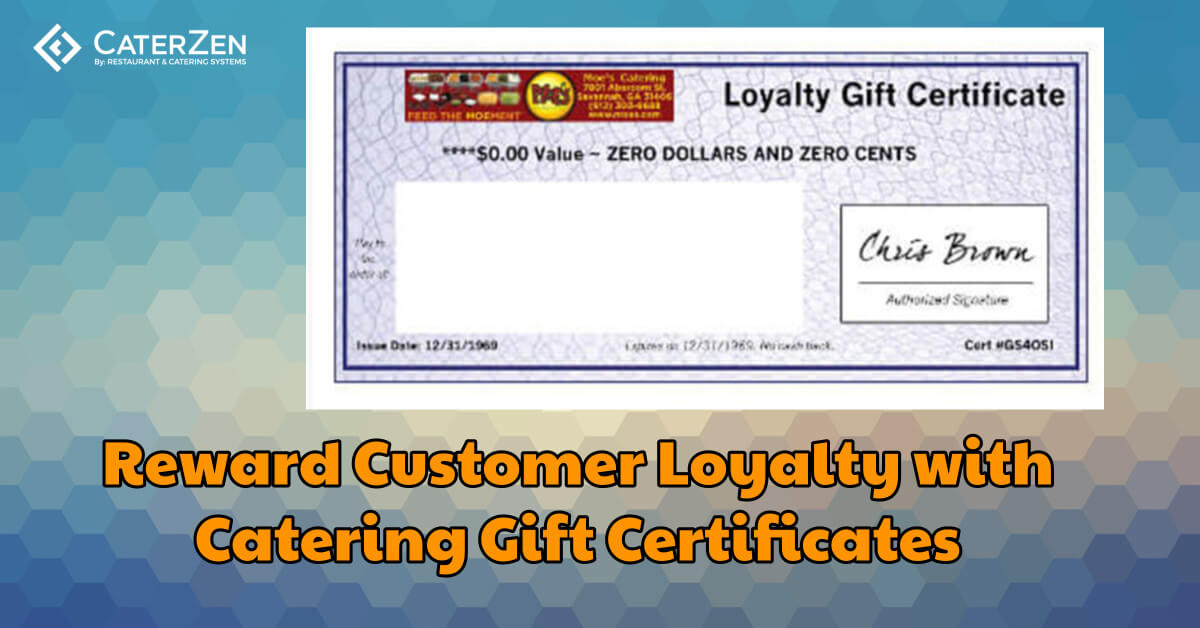 catering gift certificate