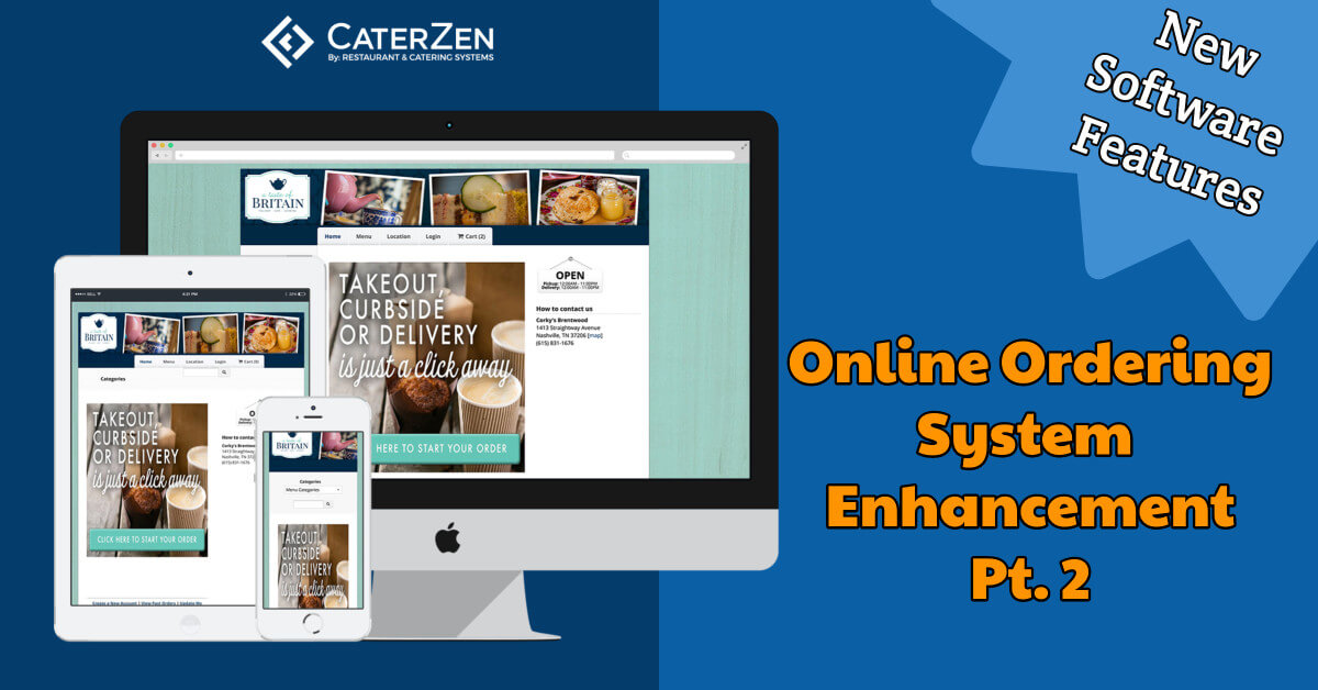catering online ordering system features