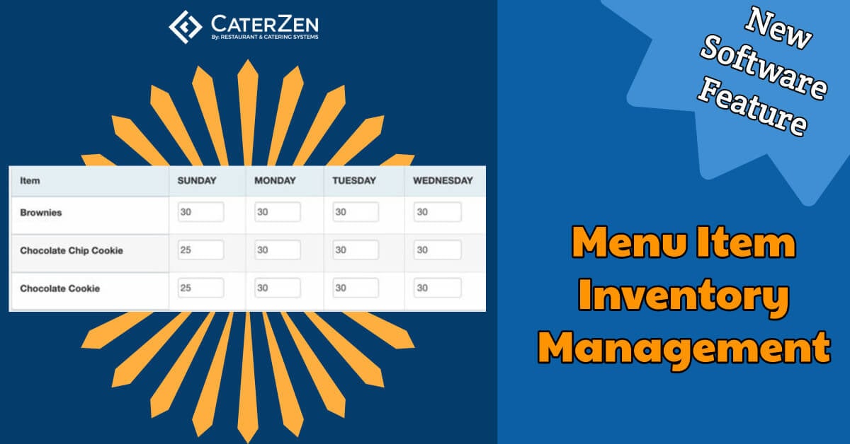 menu item inventory management